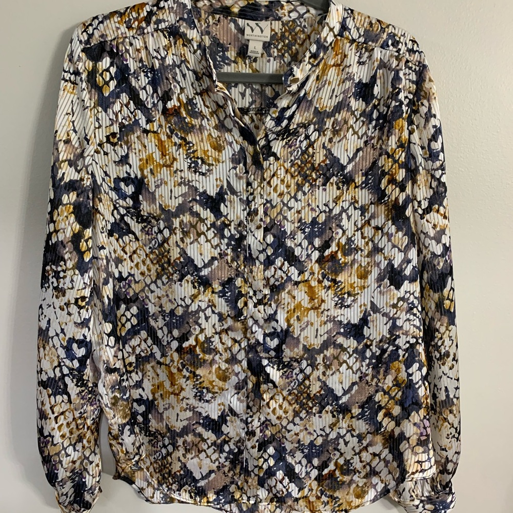 Worthington Multicolor Printed Blouse